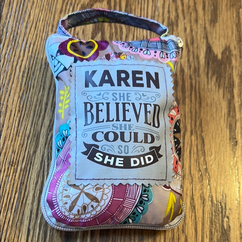 Compact shopping bag for Karen Colorful Inspirational Women's Bag